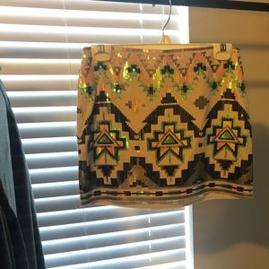 ✨ Express Aztec Sequin Skirt ✨